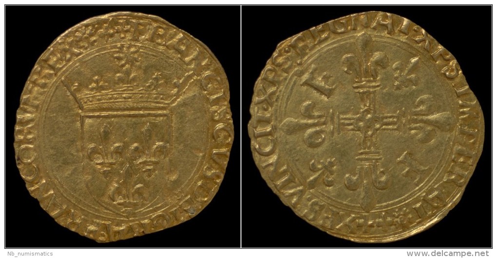 France François I écu D'or No Date - 1515-1547 François 1er