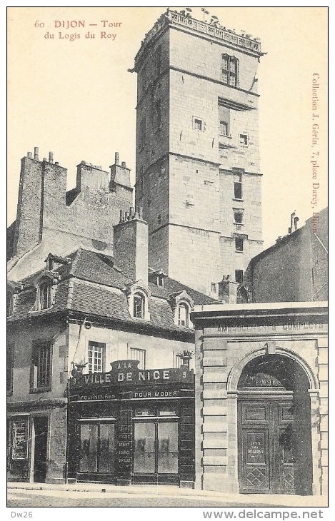 Dijon (Côte-d´Or) - La Tour Du Logis Du Roy - Magasin A La Ville De Nice - Collection J. Gérin - Carte Non Circulée - Dijon