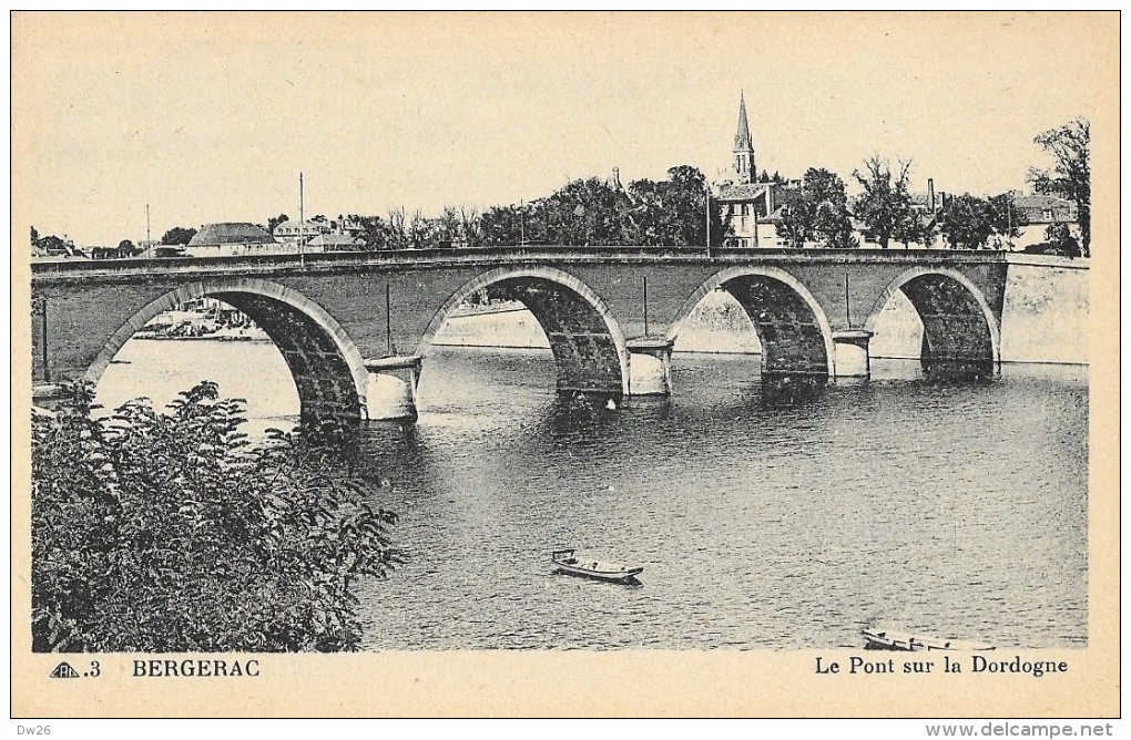 Bergerac (Dordogne) - Le Pont Sur La Dordogne - Carte CAP N°3 Non Circulée - Bergerac
