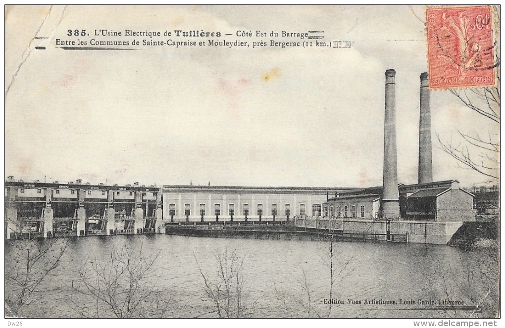 L'Usine Electrique De Tuilières - Côté Est Du Barrage - Entre Sainte-Capraise Et Mouleydier, Près Bergerac - Autres & Non Classés