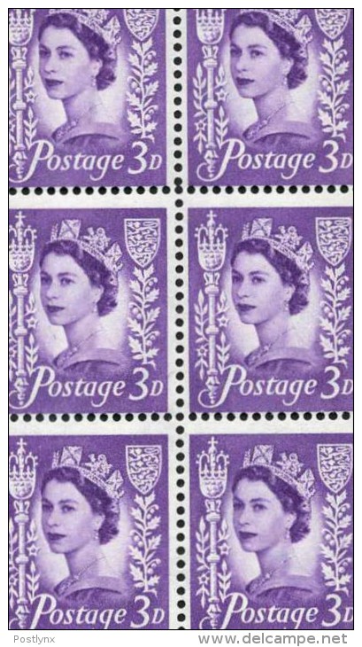 CV:&euro;45.47 JERSEY 1958. 3d (deep) Lilac 1-centre Phosphor.Sheet:240    [feuilles, GanzeBogen,hojas,foglios,vellen] - Ganze Bögen & Platten