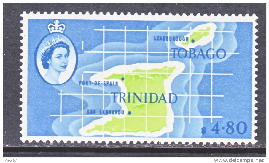 TRINIDAD & TOBAGO  102  **  MAP - Trinidad & Tobago (...-1961)