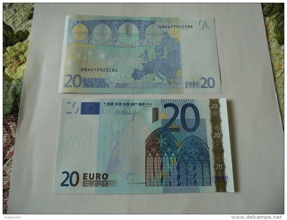 BILLET  FRANCE  20 EUROS L 087 C 6  UNC    DRAGHY - 20 Euro