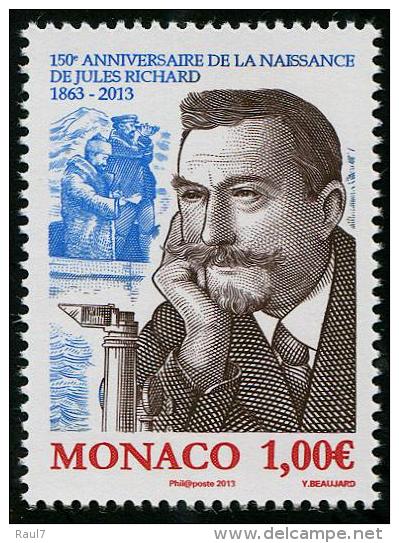MONACO - 2013 - 150e Ann De La Naissance De Jules Richard  - 1v Neufs // Mnh - Unused Stamps
