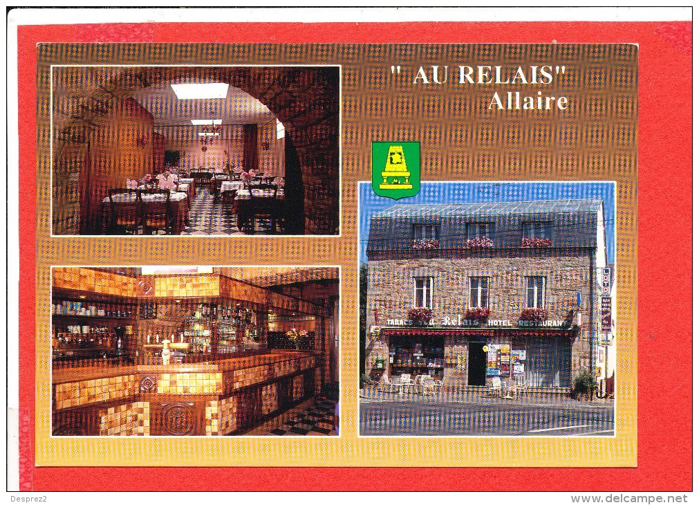 56 ALLAIRE Cp Multivues Bar Tabac Au Relais - Allaire