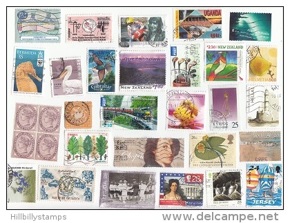 WORLDWIDE OFF PAPER LOT  ALL DIFFERENT BOTH MINT AND USED  100.00usd SCOTT CAT VALUE-20.00usd - Vrac (max 999 Timbres)