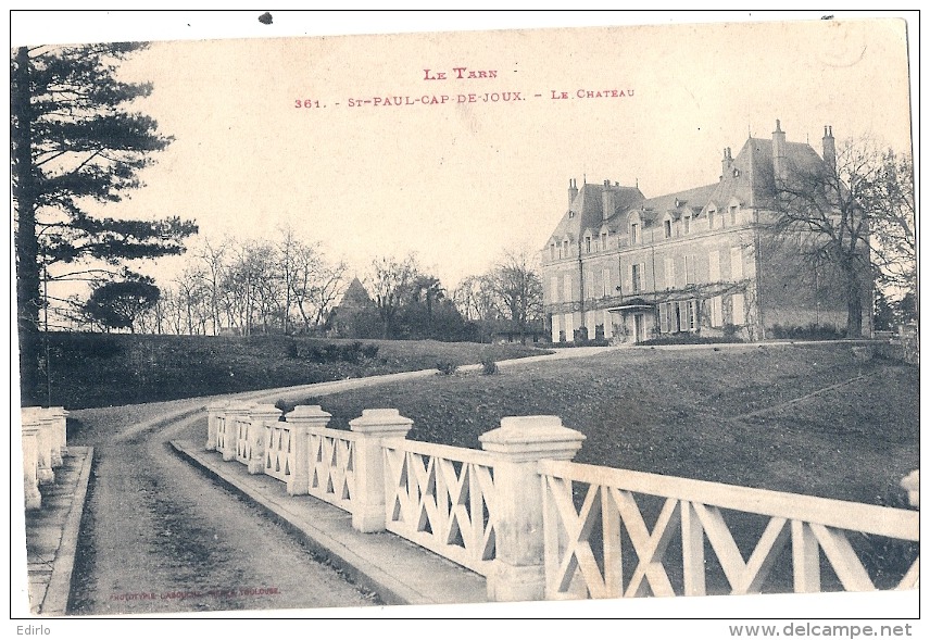 St Paul De Cap Joux Le Château TTBE Timbrée - Saint Paul Cap De Joux