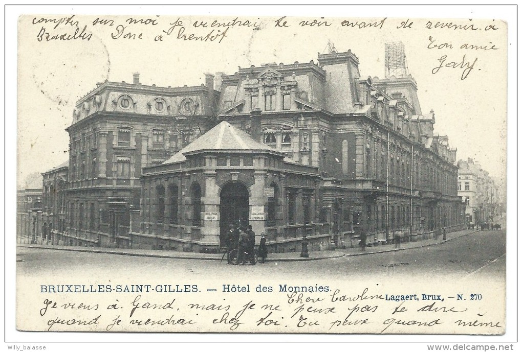 CPA - Bruxelles - ST GILLES - ST GILLIS - Hôtel Des Monnaies   // - St-Gilles - St-Gillis