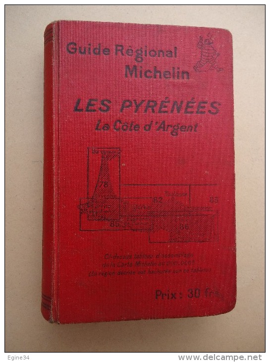 Guide Régional MICHELIN - Les PYRENEES  La Côte D'Argent - 1928-1929 - Michelin (guide)