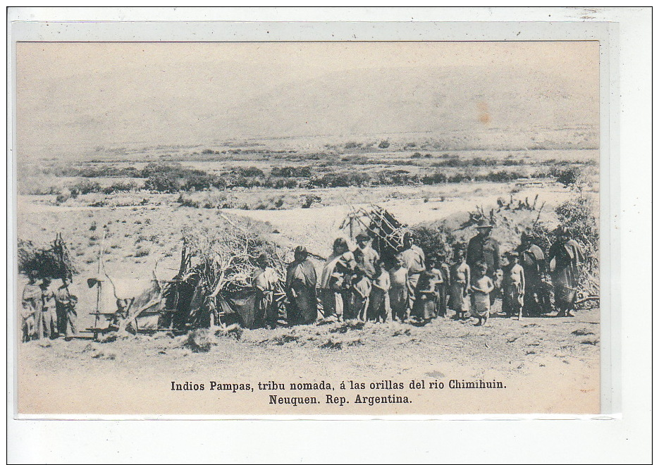 ARGENTINE - Indiens Pampas, Tribu Nomade Des Rives Du Rio Chimihuin, Neuquen - Très Bon état - Argentina