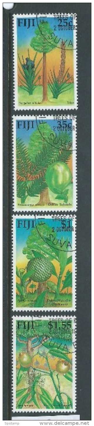 Fiji 1990 Tree Set 4 FU - Fiji (1970-...)
