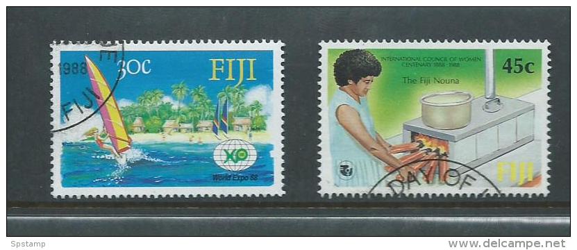 Fiji 1988 Expo & Woman's Council Isues FU - Fiji (1970-...)