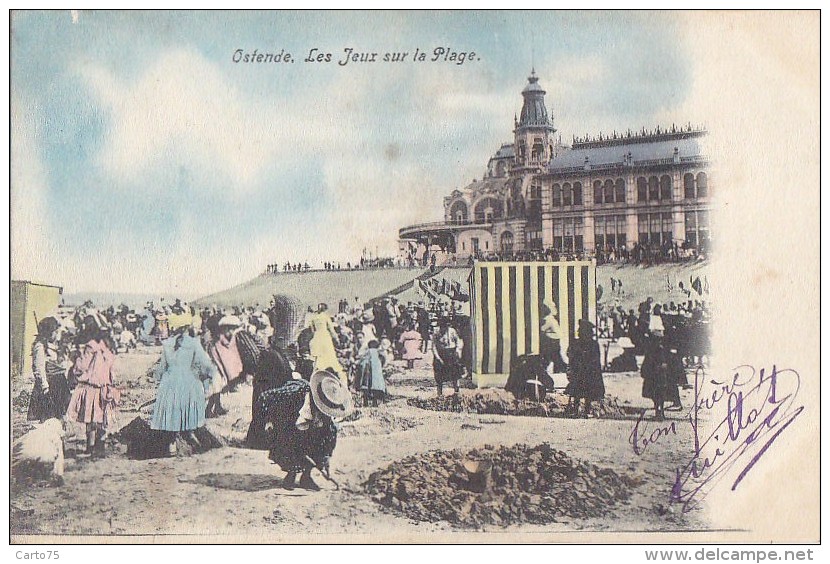 Belgique - Oostende - Plage - Jeux Sable Enfants - Oostende