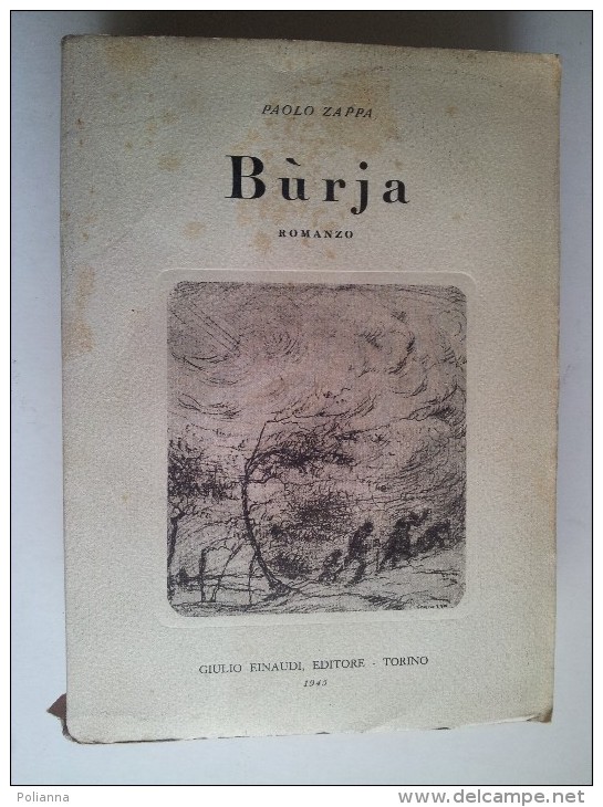 M#0E61 Paolo Zappa BURJA Einaudi Ed. 1945 - Antichi