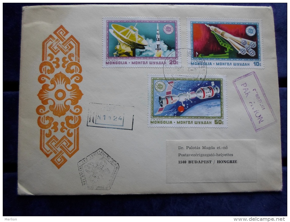Mongolia  FDC 1975  -Space  -astronomy   -  J44.44 - Asie