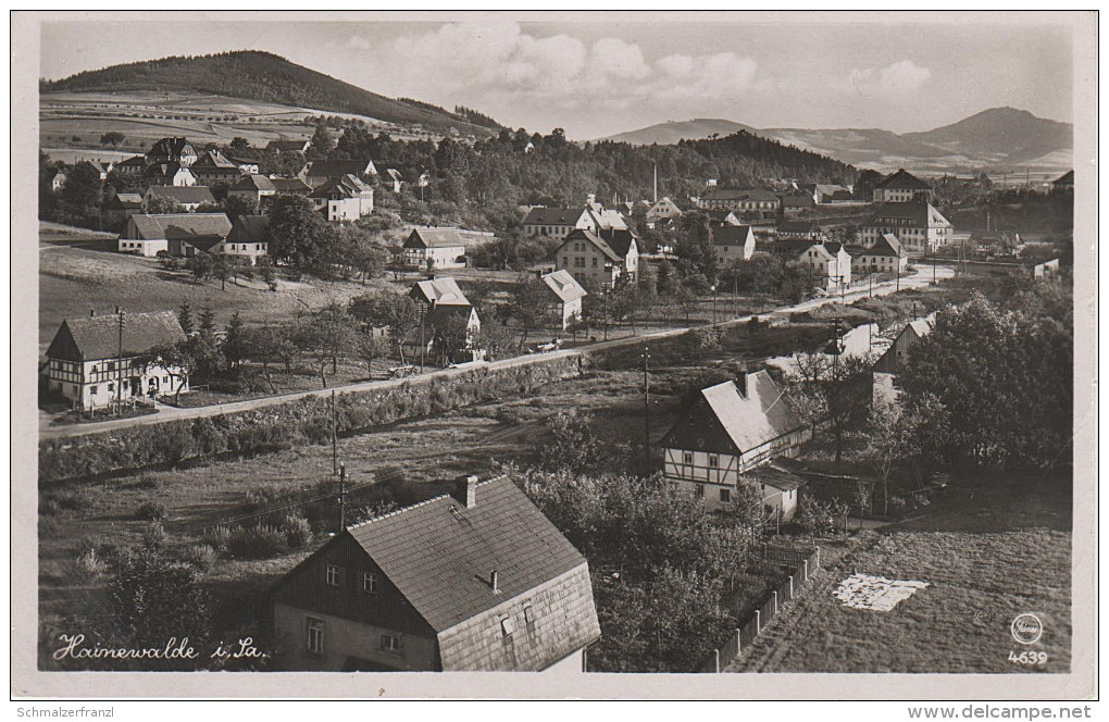 AK Grossschönau Hainewalde Talstrasse Kleine Seite Bahnhof ? Bahnhofstrasse ? Fabrik Gasthof ? Breiteberg Bei Zittau - Grossschönau (Sachsen)