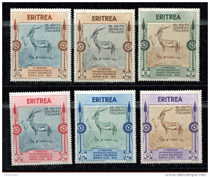 Erythrée * N° 212 à 217 - Gazellzs Dorcas - Erythrée