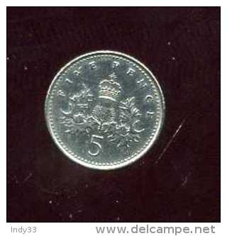 - MONNAIE GRANDE BRETAGNE . 5 P. 1996. - 5 Pence & 5 New Pence