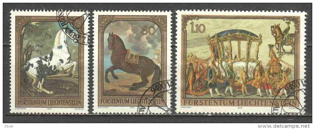 Liechtenstein 1978 Mi 717-719 - Used Stamps