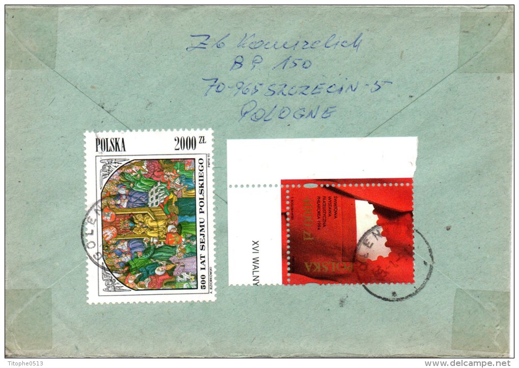 POLOGNE. Belle Enveloppe Ayant Circulé En 1995. - Lettres & Documents