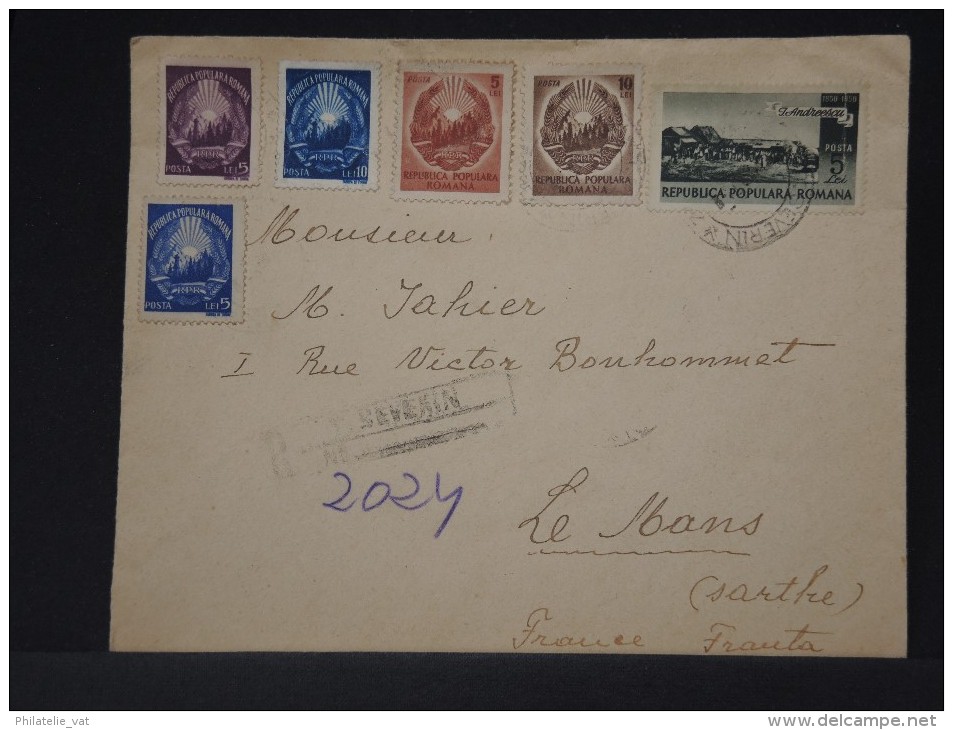 ROUMANIE - LOT DE 5 LETTRES PERIODE 1937/51  A ETUDIER   A VOIR INTERESSANT LOT P3356 - Poststempel (Marcophilie)