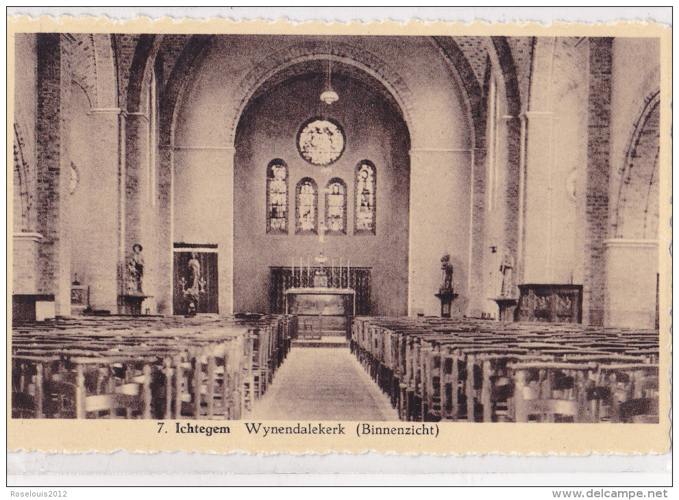 ICHTEGEM : Wynendalekerk (binnenzicht) - Ichtegem