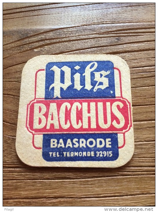 Bierviltje Van Pils Bacchus Baasrode (223) - Bierdeckel