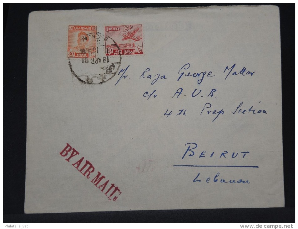 IRAQ - LOT DE 8 LETTRES PERIODE 1950  A ETUDIER   A VOIR INTERESSANT LOT P3366 - Iraq