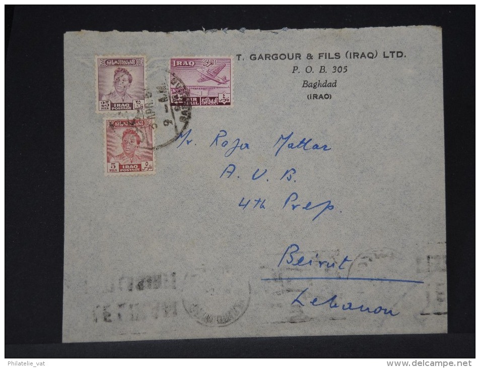 IRAQ - LOT DE 7 LETTRES PERIODE 1950  A ETUDIER   A VOIR INTERESSANT LOT P3367