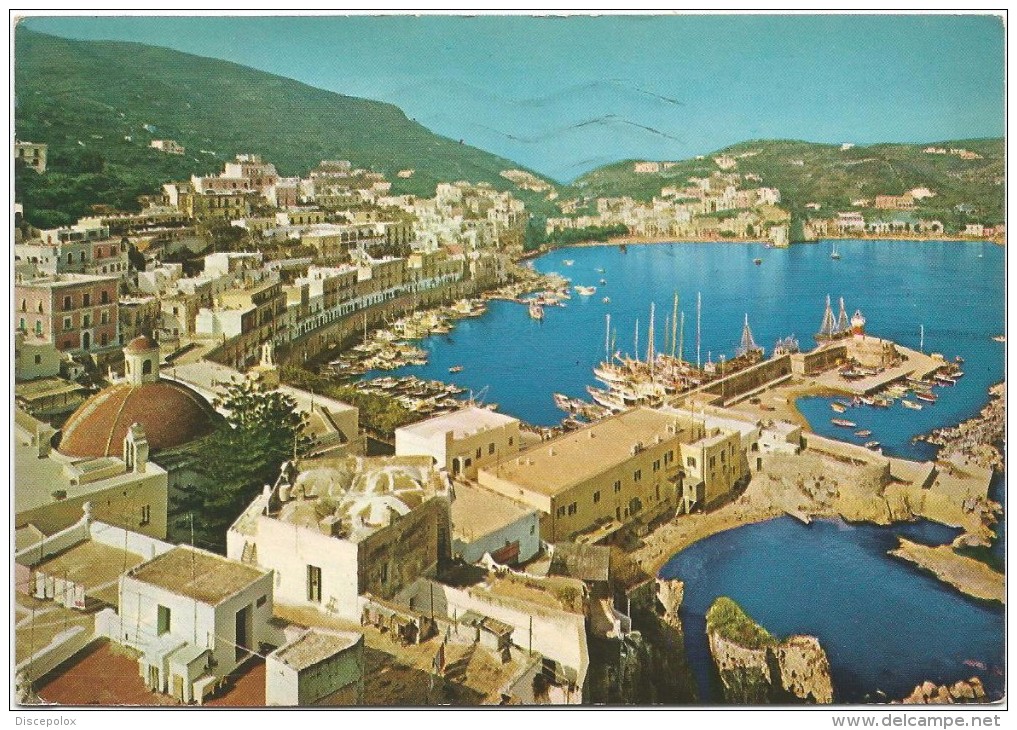 K3428 Isola Di Ponza (Latina) - Panorama Con Il Porto - Barche Boat Bateaux / Viaggiata 1982 - Altri & Non Classificati