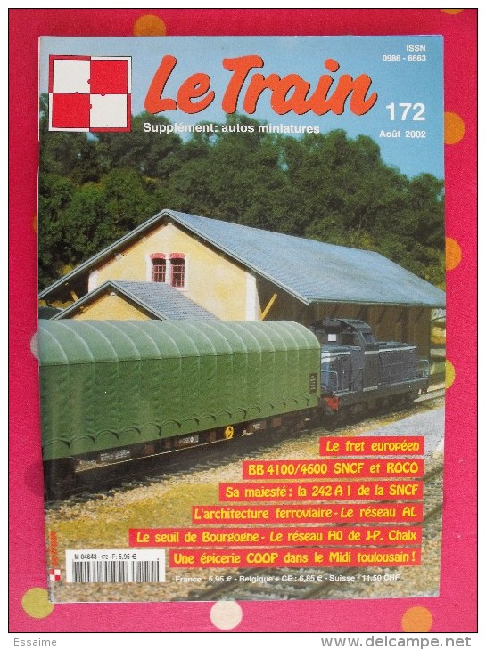 Revue Le Train. Supplément Autos Miniatures. 2002. N° 172. 92 Pages - Ferrocarril & Tranvías