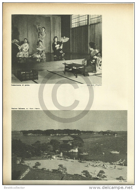 @@@ Giappone, JAPAN (part 2) Related 4 Pages With Photos Out Of  1959 Printed Book - Other & Unclassified