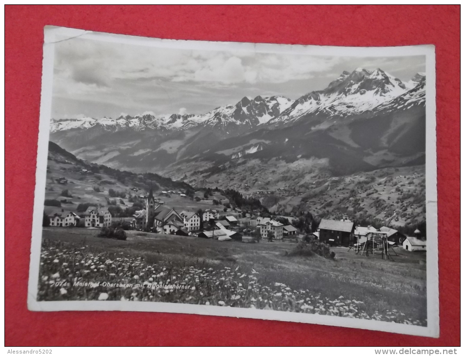 Grisons Meierhof Obersaxen Mit Brigelserhorner 1955 - Breil/Brigels