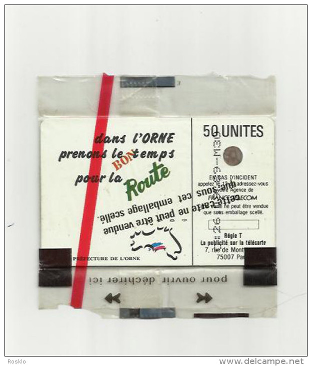 TELE CARTE / PREFECTURE DE L ORNE / 50 UNITES/ SOUS PLASTQUE/ NON SERVIE / - Jetons