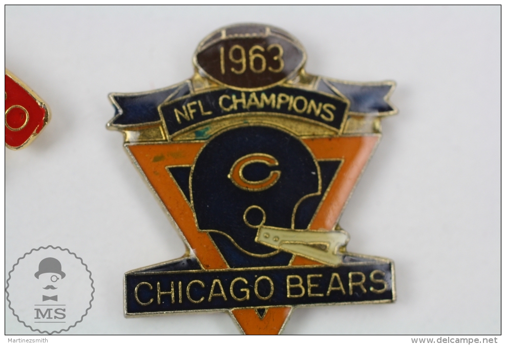 NFL 1963 Champions Chicago Bears, American Football Team - Pin Badge #PLS - Calcio