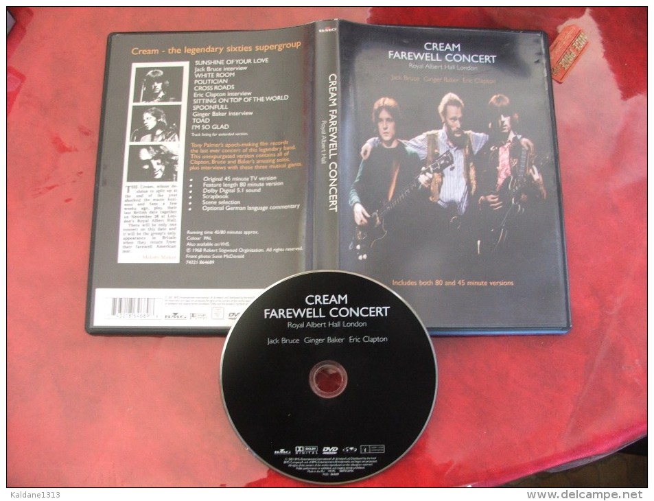 DVD Cream Farewell Concert - Music On DVD