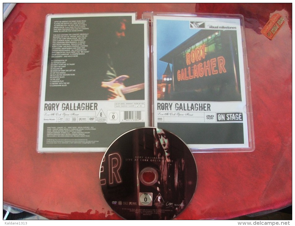 DVD Rory Gallagher Live At Cork Opera House - DVD Musicaux