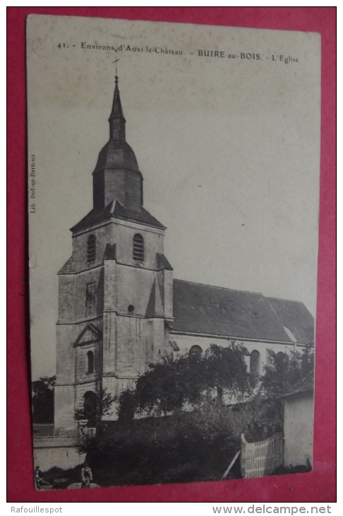 Cp Buire Aux Bois L'eglise - Auxi Le Chateau