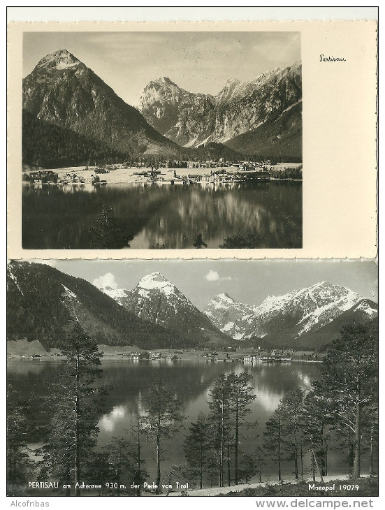 Autriche CPA Photo Pertisau 2 Cartes Achensee Tirol - Pertisau