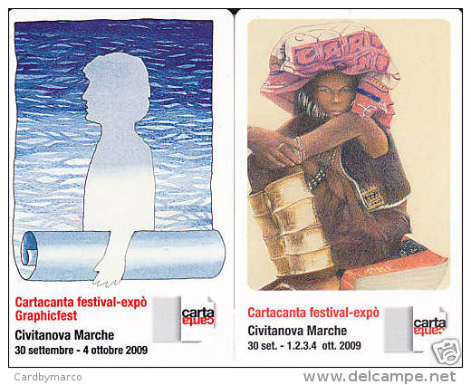 *ITALIA: CARTACANTA 2009* - Serie Completa Usata - Pubbliche Figurate Ordinarie