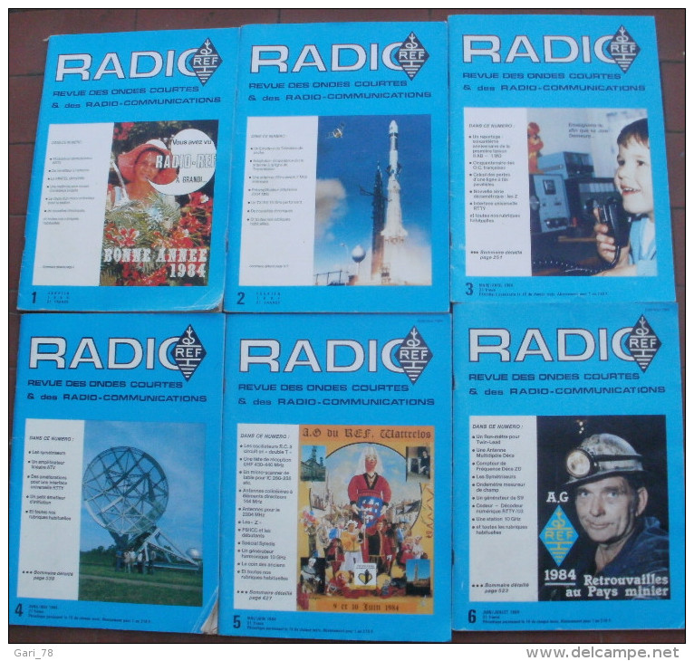 Lot 6 N°s RADIO REF Revue Des Ondes Courtes Et Des Radio Communications - Audio-Visual