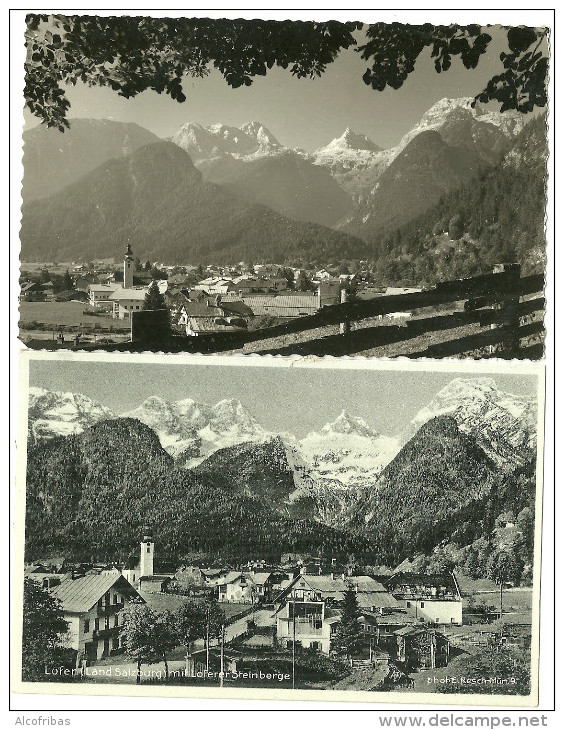 Autriche CPA Photo Lofer Land Salzburg Salzbourg Steinberge 2 Cartes - Lofer