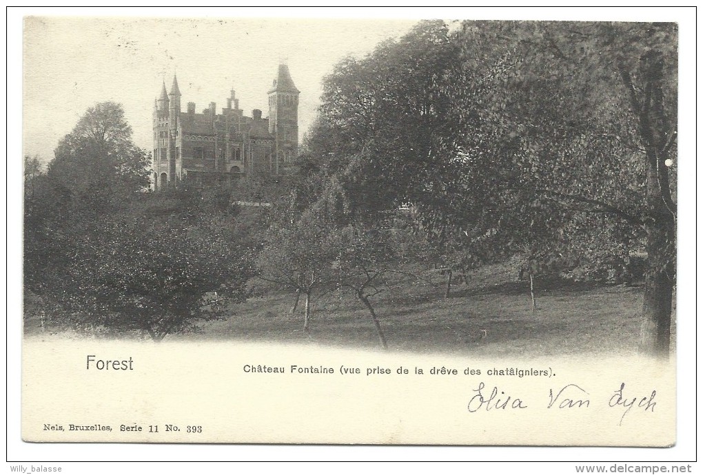 CPA - FOREST - VORST - Château Fontaine - Vue Prise De La Drève Des Chataigniers  // - Forest - Vorst