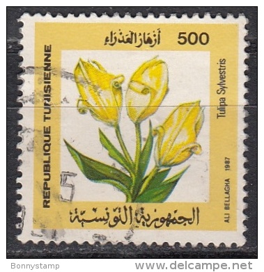 Tunisia, 1987 - 500M Tulipa Sylvestris - NR.932 Usato° - Altri & Non Classificati