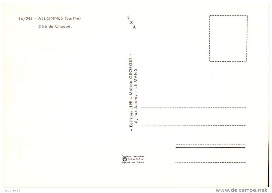 CPM  ALLONNES , Cité De Chaoué  Et Son Quartier - Allonnes