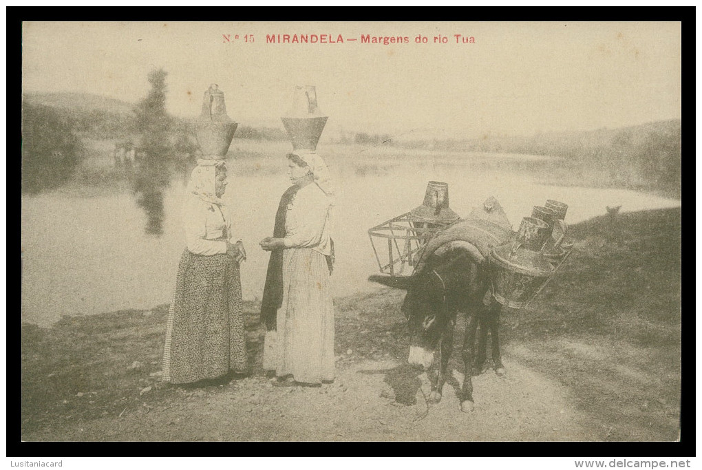 MIRANDELA -COSTUMES - Margens Do Rio Tua ( Fotografia Do Bolhão Nº 15)   Carte Postale - Bragança