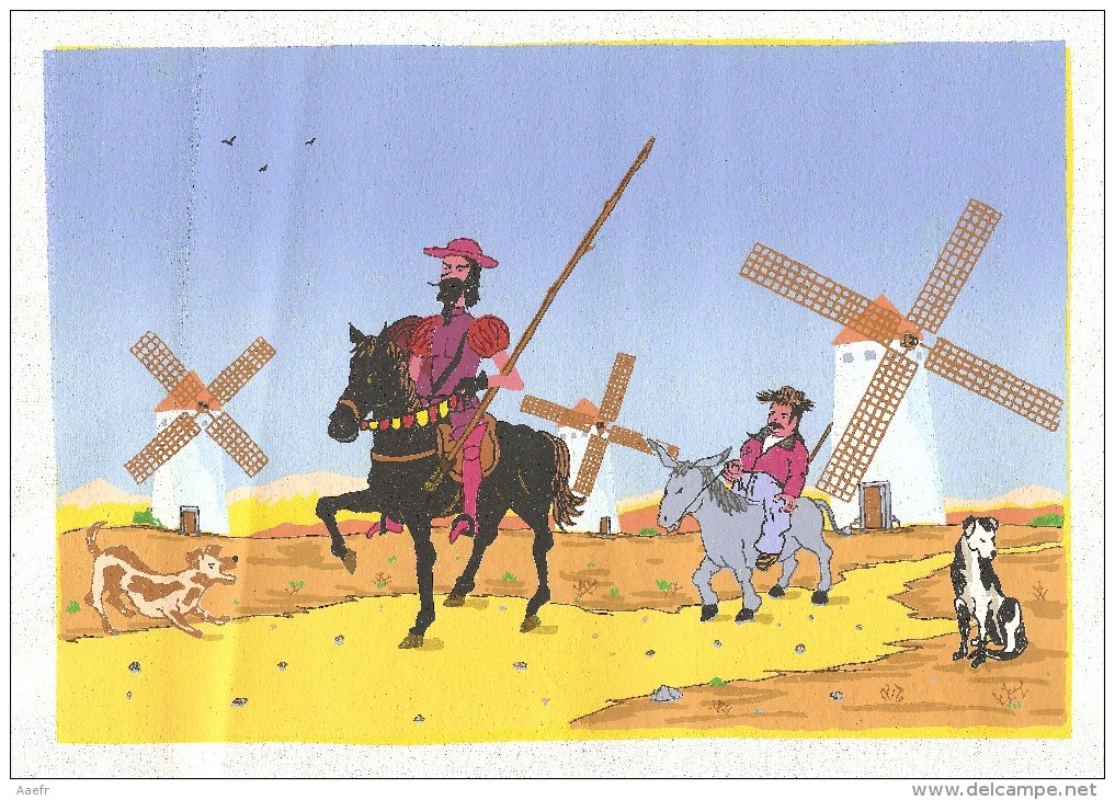 DON QUIXOTE (Don Quichotte) - "peinture", Impression Couleur Sur Toile - Otros & Sin Clasificación