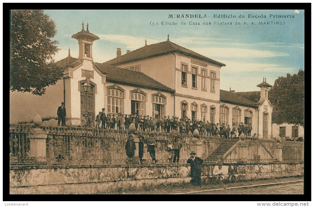 MIRANDELA - ESCOLAS - Edificio Da Escola Primária (3ª Ed. Casa Dos Postaes-A.A. Martins) Carte Postale - Bragança