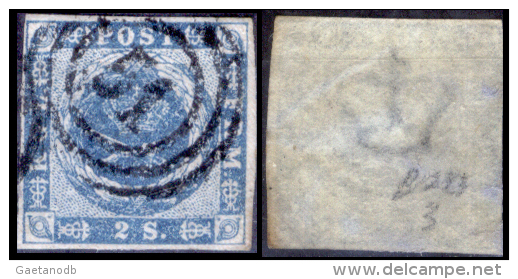 Danimarca-F0004 - 1854 - Y&T: N. 3 (o) - Privo Di Difetti Occulti. - Used Stamps