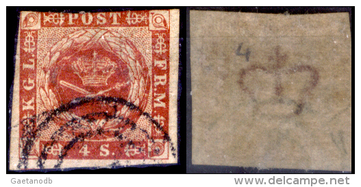 Danimarca-F0008 - 1854 - Y&T: N. 4 (o) - Privo Di Difetti Occulti. - Used Stamps